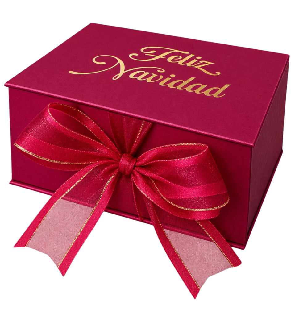 Caja Rígida Artesanal Navideña
